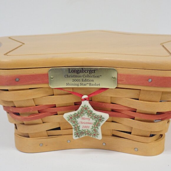 Longaberger Christmas Collection 2001 Edition Shining Star Basket - Picture 1 of 11